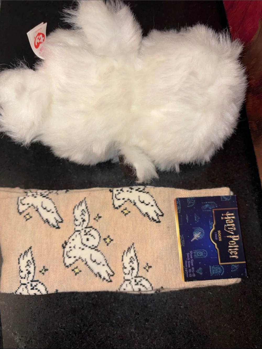 NWT bundle Harry Potter Socks +  Ty Plush Stuffed Toy Owl 🦉